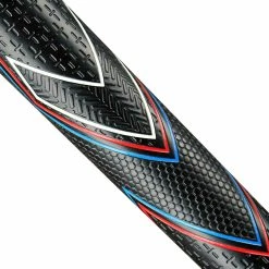 JUMBOMAX JMX ULTRALITE TAPERED BLACK SWING GRIPS - RED/WHITE/BLUE -SHAFTS Shop JMX UltraLite tapered mid closeup