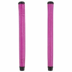 The Grip Master GRIP MASTER SIGNATURE CABRETTA LACED MIDSIZE PUTTER GRIPS -SHAFTS Shop Signature Laced Putter Midsize Hot Pink