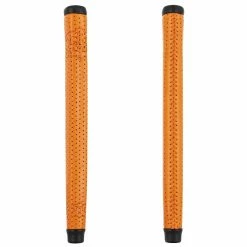 The Grip Master GRIP MASTER SIGNATURE CABRETTA LACED MIDSIZE PUTTER GRIPS -SHAFTS Shop Signature Laced Putter Midsize Orange