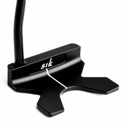 Sik Golf SIK FLO PUTTER MATTE BLACK - RH ASSEMBLED (LINE BACK FLANGE) -SHAFTS Shop Sik FLO Putter Matte Black Double Bend back line