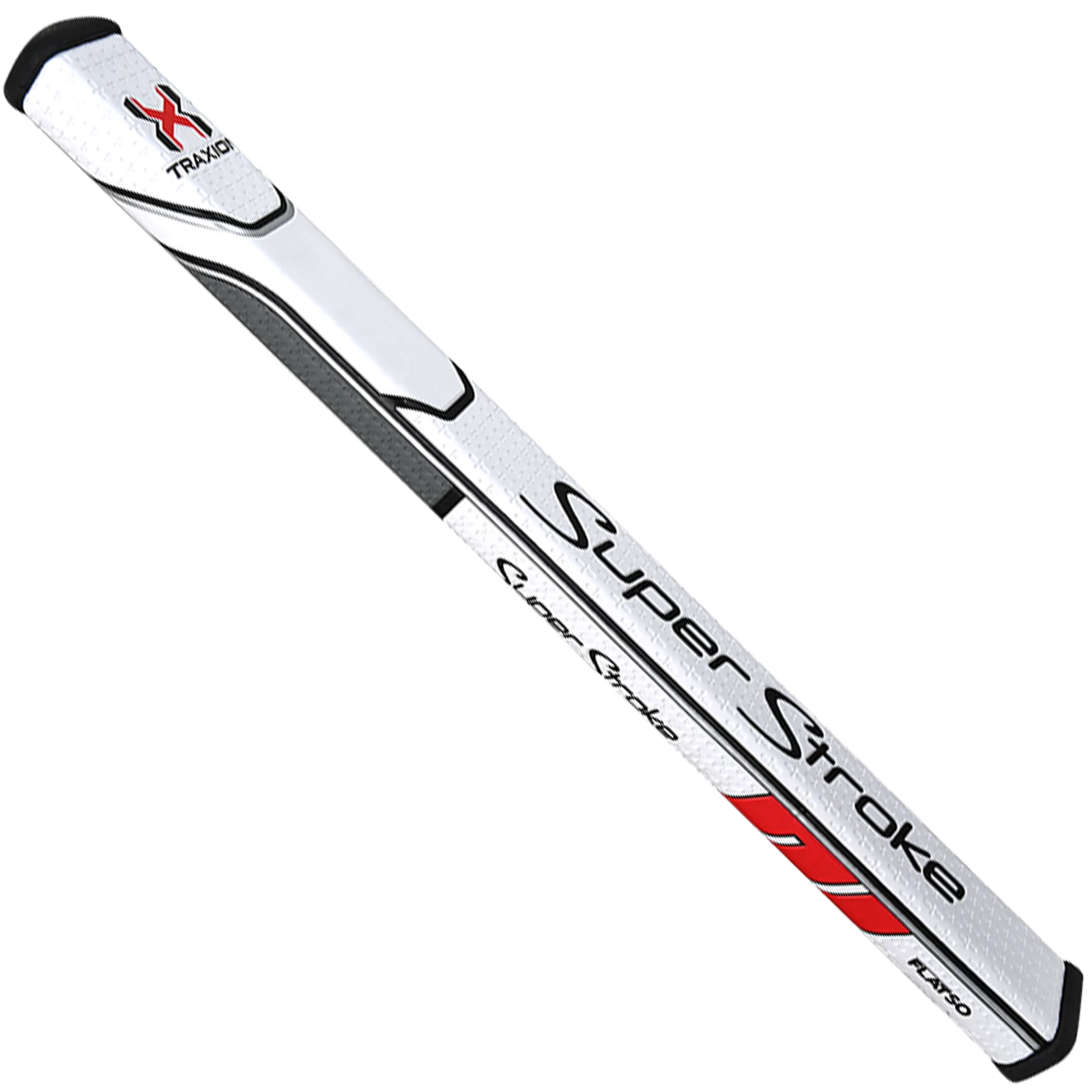 SUPERSTROKE TRAXION FLATSO XL PLUS 2.0 PUTTER GRIP - WHITE/RED/GRAY 3 SUPERSTROKE TRAXION FLATSO XL PLUS 2.0 PUTTER GRIP - WHITE/RED/GRAY