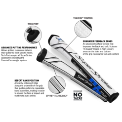 SUPERSTROKE TRAXION PISTOL GT 2.0 PUTTER GRIPS 27 SUPERSTROKE TRAXION PISTOL GT 2.0 PUTTER GRIPS -SHAFTS Shop Traxion Tour Web Header 190405 with descrip 520x520 1