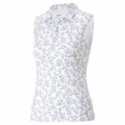 PUMA Golf Girl's MATTR Micro Florals SL Golf Polo