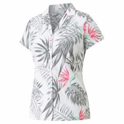 PUMA Golf Women's PUMA X PTC Paradise Camp Golf Shirt -SHAFTS Shop ksnrx4lodew5ob6uao5x
