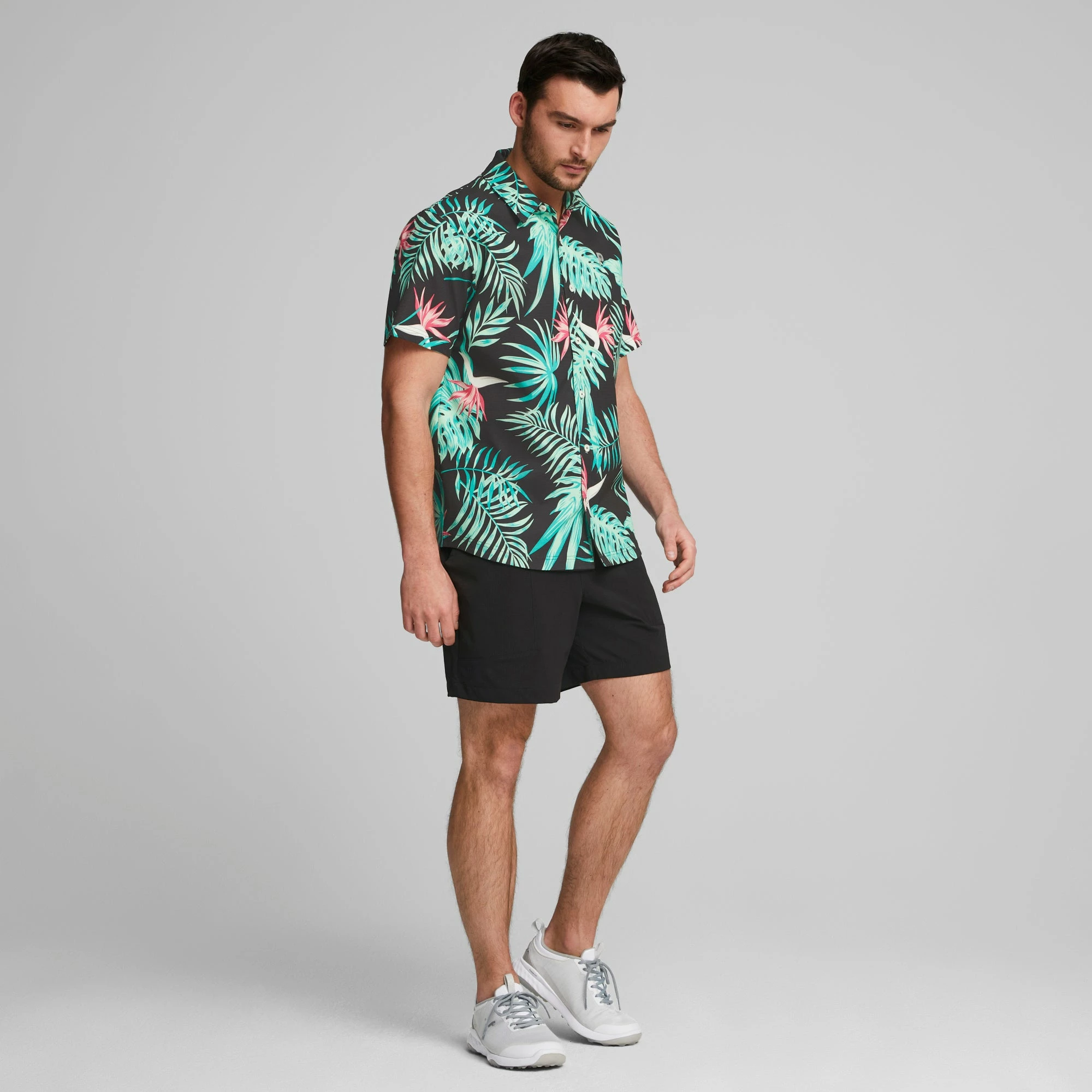 PUMA Golf PUMA X PTC Paradise Button Down Golf Shirt 11 PUMA Golf PUMA X PTC Paradise Button Down Golf Shirt - Image 9