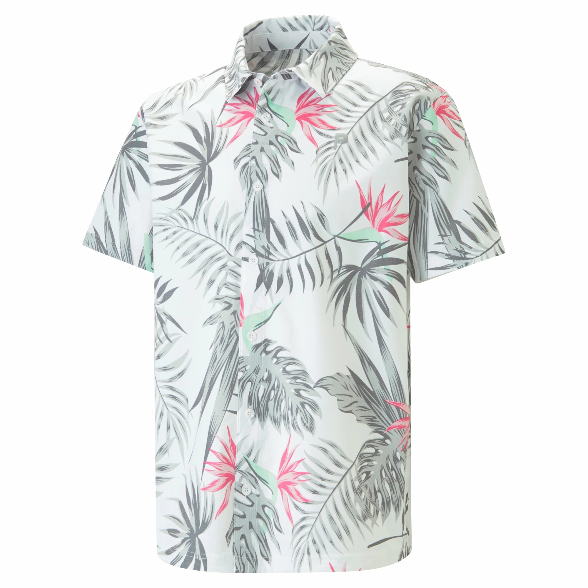 PUMA Golf PUMA X PTC Paradise Button Down Golf Shirt 7 PUMA Golf PUMA X PTC Paradise Button Down Golf Shirt - Image 5